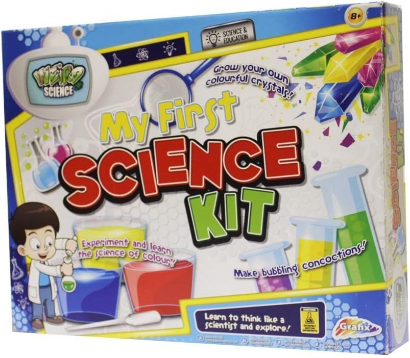 SCIENCE KIT 0727264733795 My First Beginners Mad Scientist Chemistry Set Toy-Experiment and Learn The Science of Colours, Make bubbling concoctions