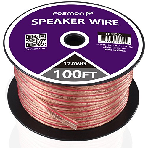 Fosmon [12 gauge | 100ft] 12awg copper-clad aluminum (c…