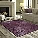 Maples Rugs Pelham Transitional Area Rugs - Made in USA - Low Pile, Non Slip, Pet-Friendly Mat for Bedroom, Office, Living & Dining Room, 5 x 7, Wineberry