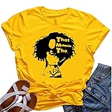 YourTops Women Melanin Graphic T-Shirt Afro Woman