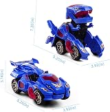 Highttoy Transforming Dinosaur Car Toy Blue 3-7 Years Lights Music 2 in 1 view 6