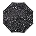 Ylovetoys Grey Star Inverted Umbrella Double Layer Folding UV Proof and Wind-Proof Inverted Umbrella with 'C' Shaped Hand for Car Outdoor, Black Star