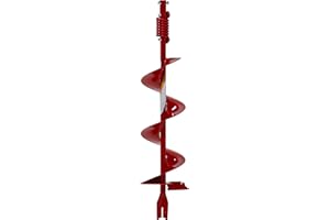 Earthquake EA8F 8-Inch Diameter 36-Inch Long Earth Auger with Fishtail Point and Flex Coil Shock Spring