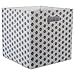 DII Collapsible Polyester Storage Cube, Honeycomb, Gray, Large