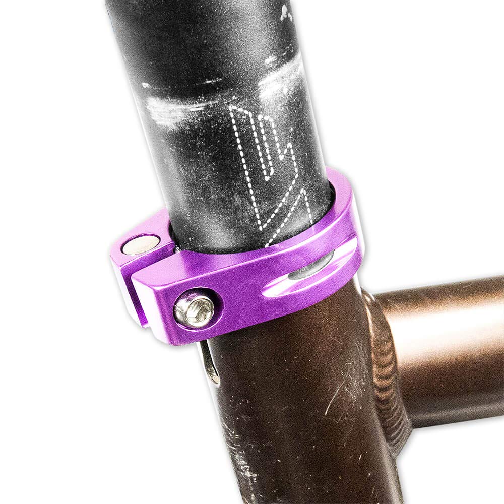 Morsetto Reggisella Bici 31,8 Mm A Sgancio Rapido In Alluminio – Nero, Per Mountain Bike E Bici Da Corsa
