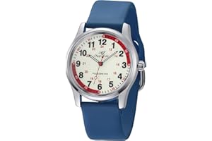 oyeaho Nurse Watch for Nurse Doctors Medical Professionals Students Men Women Unisex Easy to Read Luminous Dial Second Hand Watch for Nurses Water Resistant Silicone Strap