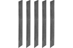 PATIKIL E52100 Steel Flat Bar, 5 Pcs 12" x 1 1/2" x 1/8" Knife Making Steel Iron Stock for Forging Blade Knife Sword Chopper