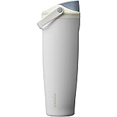 Owala FreeSip Sway Insulated Stainless Steel Water Bottle with Two-Way Spout, Built-In Straw and Bucket Handle, Made for Travel, School, and Sports, 30oz, BPA Free, Leak Proof, Iced Breeze