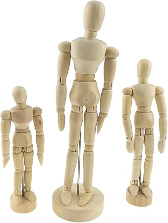Hsomid 12 Artists Wooden Manikin Jointed Mannequin Perfect For Home Decoration Drawing The Human Figure Artists Manikins Drawing