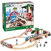 BRIO World - 33512 Travel Switching Set | Premium Wooden Train Toy Set with 42 Pieces & Accessories | Perfect for Children Ages 3 and Up | Compatible with All BRIO Railway Toys