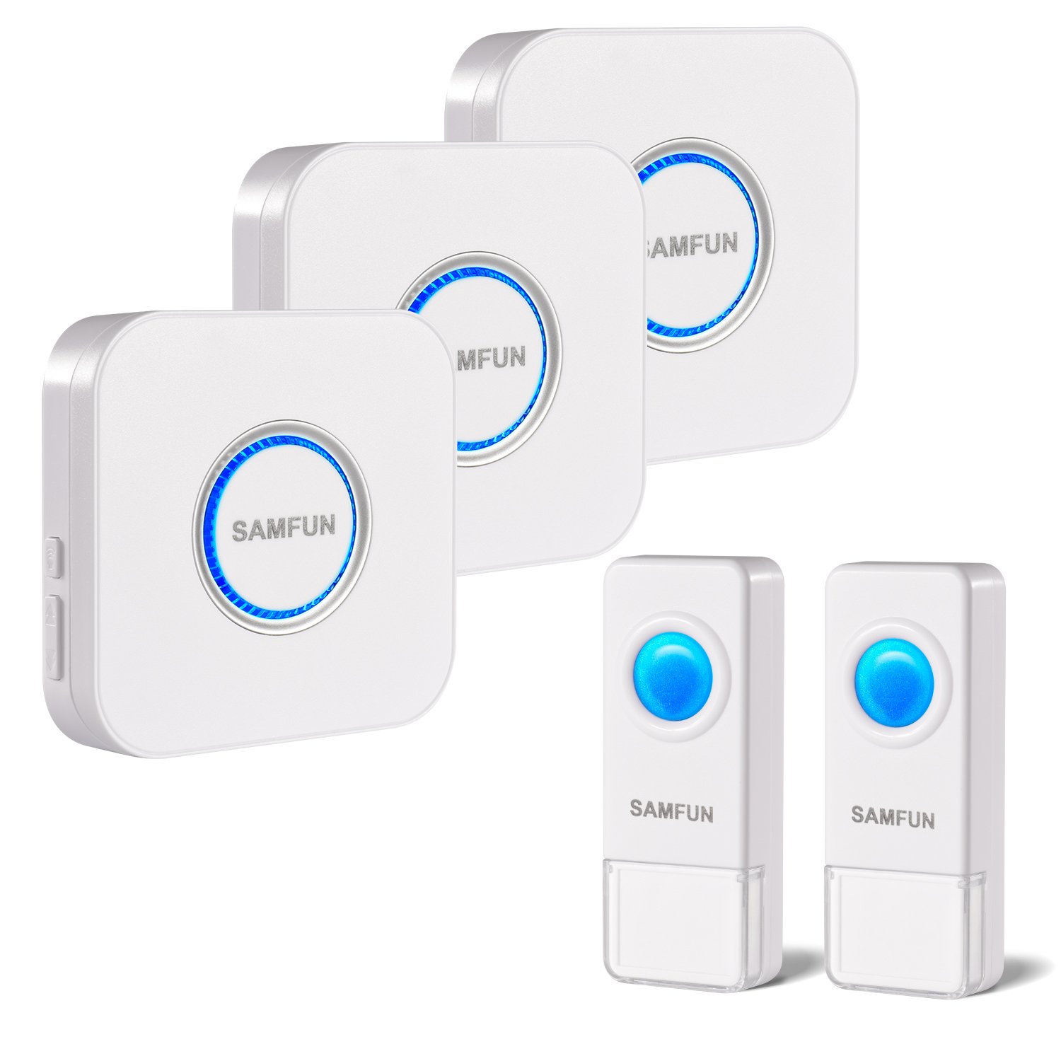 Wireless Doorbell, SAMFUN Waterproof Long Range Door Bell Kit For Home with 2 eBay