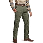 CQR Men's Motion Utility Casual Pants, Regular Fit Lightweight Work Pants, Water Resistant Outdoor Stretch Pants with Pockets