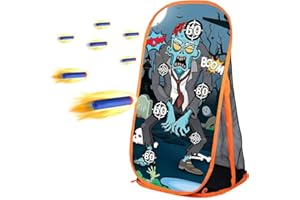 Quanquer Shooting Games Targets Compatible with Nerf Toy Foam Blaster Balls Popper, Ideal Festival Birthday Toys for Boys Indoor Outdoor Backyard Kids Shooting Practice