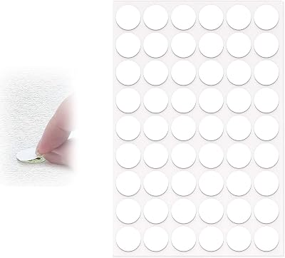 Siqian White Furniture Stickers Self-Adhesive Screw Hole Covers 54pcs 21mm