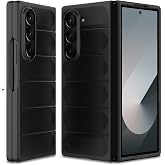 BonYonka Case for Samsung Galaxy Z Fold 6, Hard PC Slim Fit Bumper Case, Anti-Scratch Shockproof Protective Phone Cover, Black