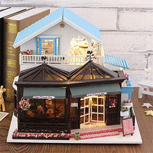 Taoke DIY Haus DIY Puppenstuben Gravierzeit 30 * 9 * 27cm Mit Möbel Licht-Musik-Abdeckung Geschenk-Dekor-Kollektion One… – Bild 3