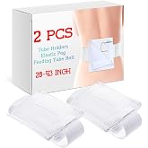Tondiamo 2 Pcs Feeding Tube Holder Belt, Elastic G Tube, 28-43 Inch | Secure Gastrostomy J-PEG Belt for Peritoneal Dialysis, Adjustable Washable Abdominal Pouch Holder, Universal Accessories