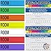Tag-A-Room Home Moving Labels Color Coded Packing Stickers (350MBC)