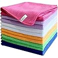 CQT Microfiber Reusable Cleaning Cloth Washing Cloth, Dish Cloth (30x30cm 12packed)