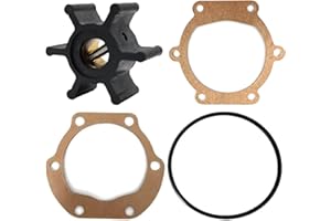 Marinepro Water Pump Impeller with Gasket & O-Ring for Jabsco Johnson YANMAR Engine Pump 09-810B 18653-0001 18653-0001-P 653-0001 128990-42200 9-45713 18-4571