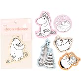 iFace Moomin Special Limited Edition Phone Case DIY Cute Decoration Sticker Set &ndash; Universally Compatible Smartphone Case Vinyl Decals for iPhone 16/15 / 14/13 and Samsung Galaxy - 5 piece - Set 1