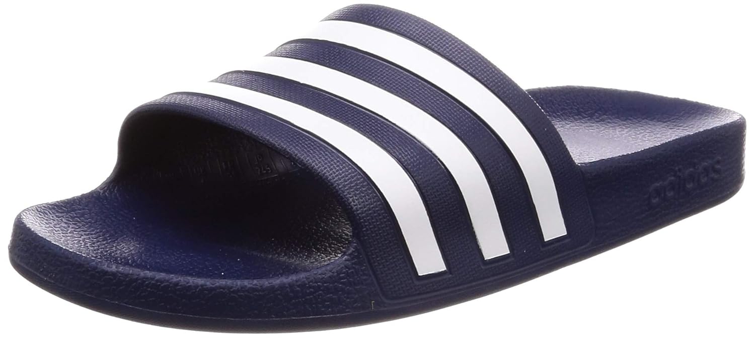 adidas navy blue flip flops