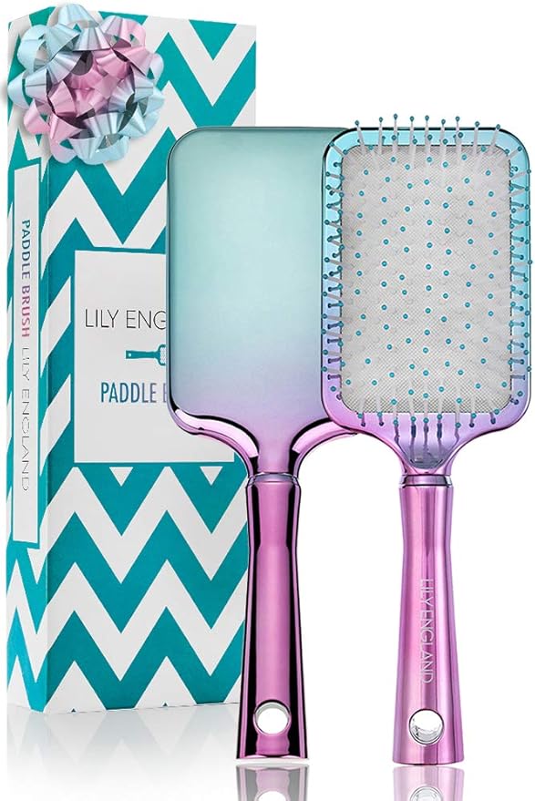 Lily England Paddle Brush Best for Detangling, Straightening Hair and