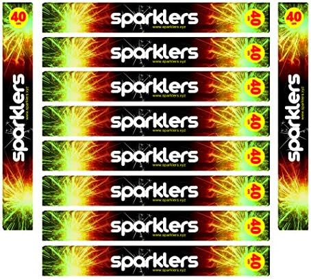 Hallmark Fireworks 100 x Sparklers 18" Wedding Party 45 cm Long Giant Large Gold