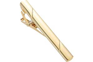 Gold Tie Clip Necktie Tie Bar Clasp Clip Tie Pins Collar Clip for Men Wedding Anniversary Business