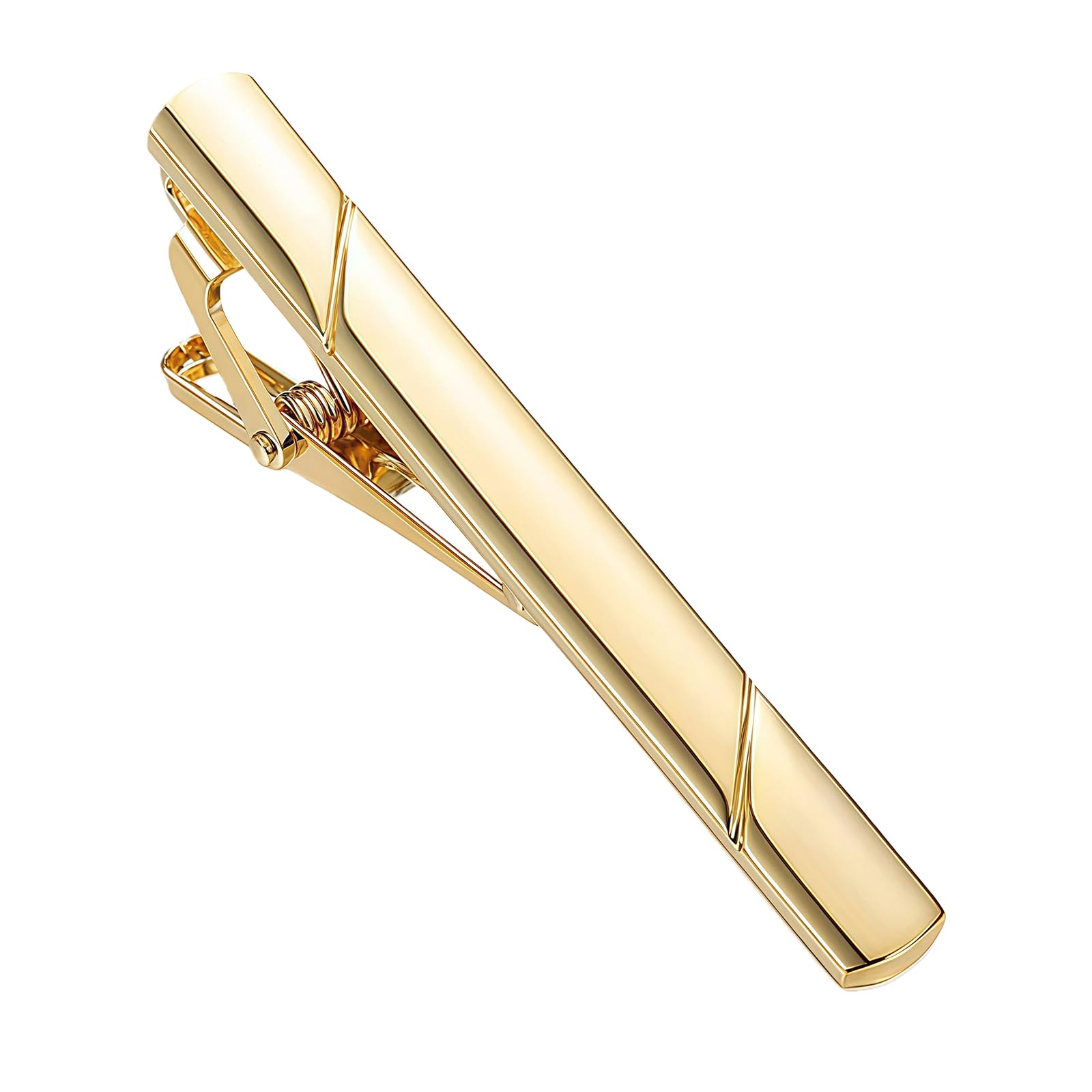 Happyupcity Metal Tie Clips for Men Necktie Tie Bar Pinch Clips Clasp Clip Clamp Pins for Business Party Wedding Anniversary Xmas Gift — image 1