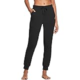 BALEAF Women's Cotton Sweatpants Leisure Joggers Pants Tapered Active Yoga Lounge Casual Travel Pants with Pockets
