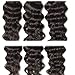 Dinoce Compatible with Longqi Beauty Brazilian Natural Wave Hair Bundles Wet and Wavy Human Hair Weave 300g Remy Virgin Natural Wave 3 Bundles (18 20 22 Inch, Natural Color)