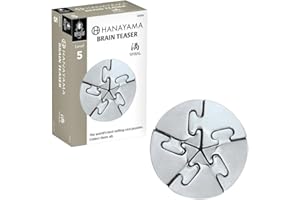 BePuzzled | Spiral Hanayama Metal Brainteaser Puzzle Mensa Rated Level 5, for Ages 12 and Up