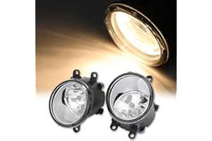 KANSMART Fog Light Assembly Compatible with Toyota Venza Camry Corolla RAV4 Yaris Prius Highlander Avalon Matrix Solara Fog Lights 2006-2013 for Lexus GS350 HS250h LX570 RX350 RX450h Left & Right H11 12V 55W