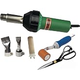 JIADING 1600W Hot Air Plastic Welder Kit for TPO PVC Roof Membrane Welding | For TPO &amp; PVC roof membrane welding. Adjustable temp 1600W hot air welder. Full kit for roofing installation.