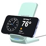 NANAMI Upgraded Fast Wireless Charger,Qi-Certified Wireless Charging Stand for Samsung Galaxy S24/S23/S22/S21/S20/S10/S9/Note 20 & Qi Phone Charger for iPhone 16/16 Plus/16 Pro/16 Pro Max/15/14/13/12