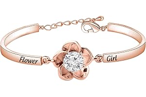 ENSIANTH Flower Girl Bracelet Flower Girl Proposal Gift Wedding Party Gift