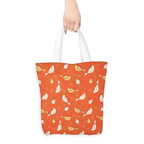 burnt orange tote bag