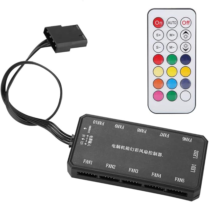 Diyeeni Controlador de Ventilador de computadora con Control Remoto