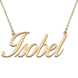 HUAN XUN Customized Custom Simple Any Name Necklace