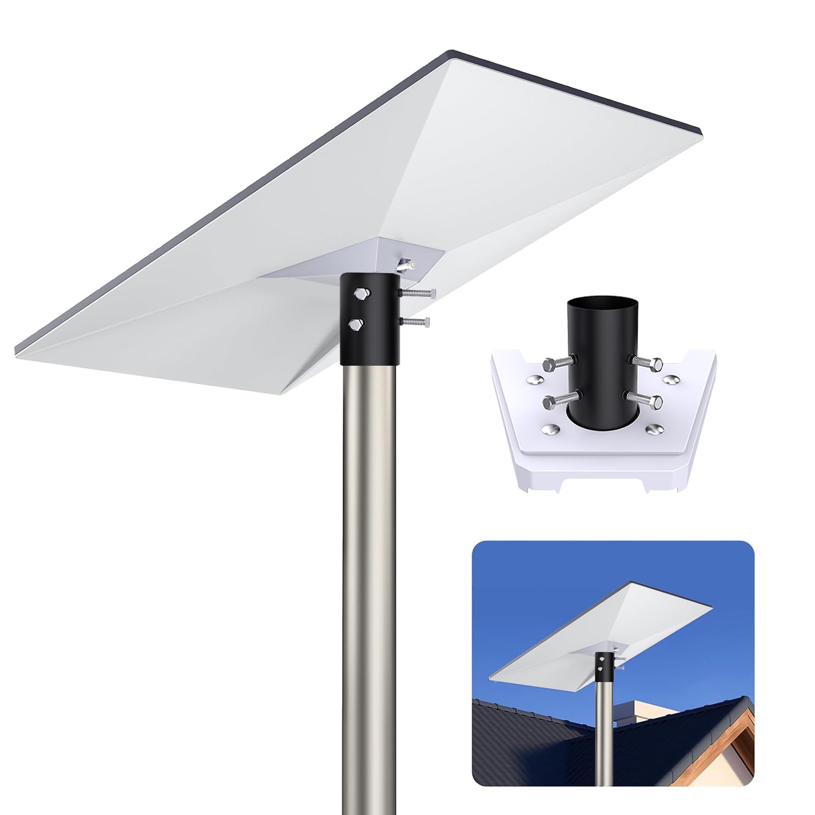 Starlink Gen 3 Mount, Starlink Gen 3 Pipe Adapter, for Starlink Gen 3 Standard Dish, Starlink Mounting Kit Supporting, Starlink V3 Pole Mount, Starlink V3 Mount Plate，Pipe Diameter 1.88 inch (4.8cm)