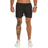 Ouber Men's Light Athletic Short Workout Quick Dry Shorts for Running Swimming Gym Training Shorts