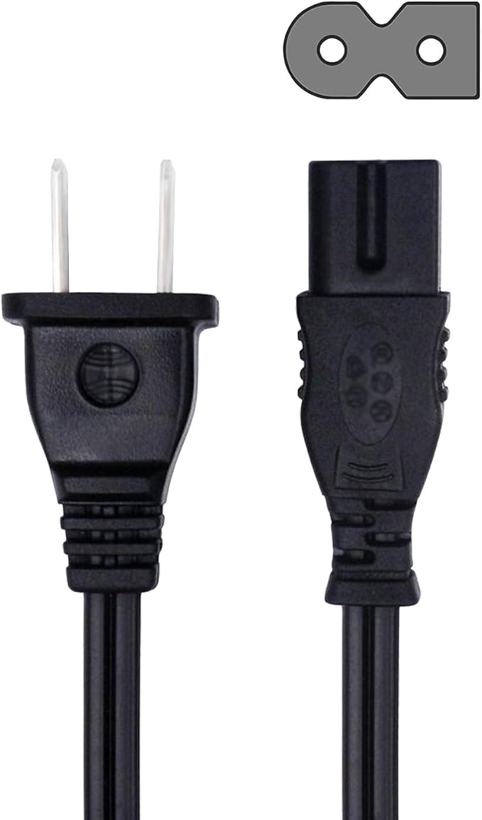 Saireed UL 8ft Figure D Power Cord for Vizio Soundbar