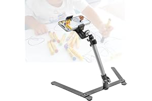 LS LIMO STUDIO LIMOSTUDIO LimoStudio Table Top Smartphone, Cellphone Holder Stand, 17 inch Height & Adjustable, Mini Ball Head Angle Control, Stable Base with Efficient Space Use Between Legs, Multi Purpose Tabletop, AGG2934