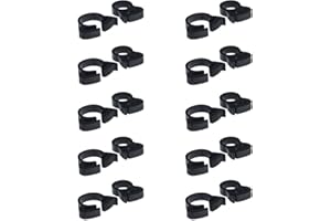 ALEGI Double Gripping Nylon Hose Clamps, Snap Grip Nylon Plastic Hose Clamps (12.3-14mm (1/2inch), 20pack)