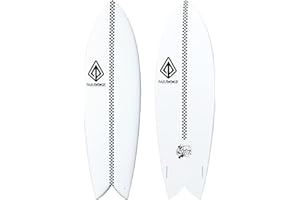 Paragon Surfboards Epoxy Fiberglass Surfboard | Fast, Stylish & Fun Retro Fish Surfboard Ideal to Ride Small to Medium Sized Waves | 5'8" | 6'0"