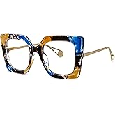 Zeelool Readers Oversized Square Blue Light Blocking Reading Glasses for Women Qatar ZOP01892