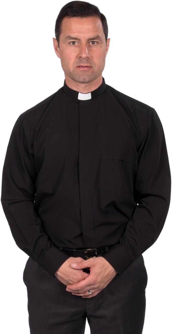 Reliant Men's Clergy Shirt - Tab Collar Long Sleeve