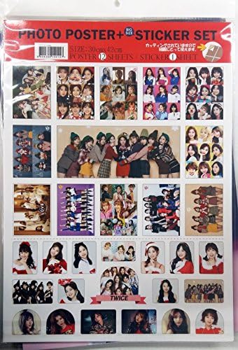 Twice - 12 PHOTO POSTERS(16.5 x 11.7 inches) + 1 STICKER SET + 1 L File Holder + 1 Transparent Photo Card