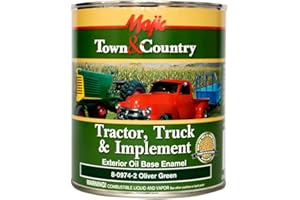 Majic Paints 8-0974-2 Town & Country Tractor, Truck & Implement Oil Base Enamel Paint, 1-Quart, Oliver Green